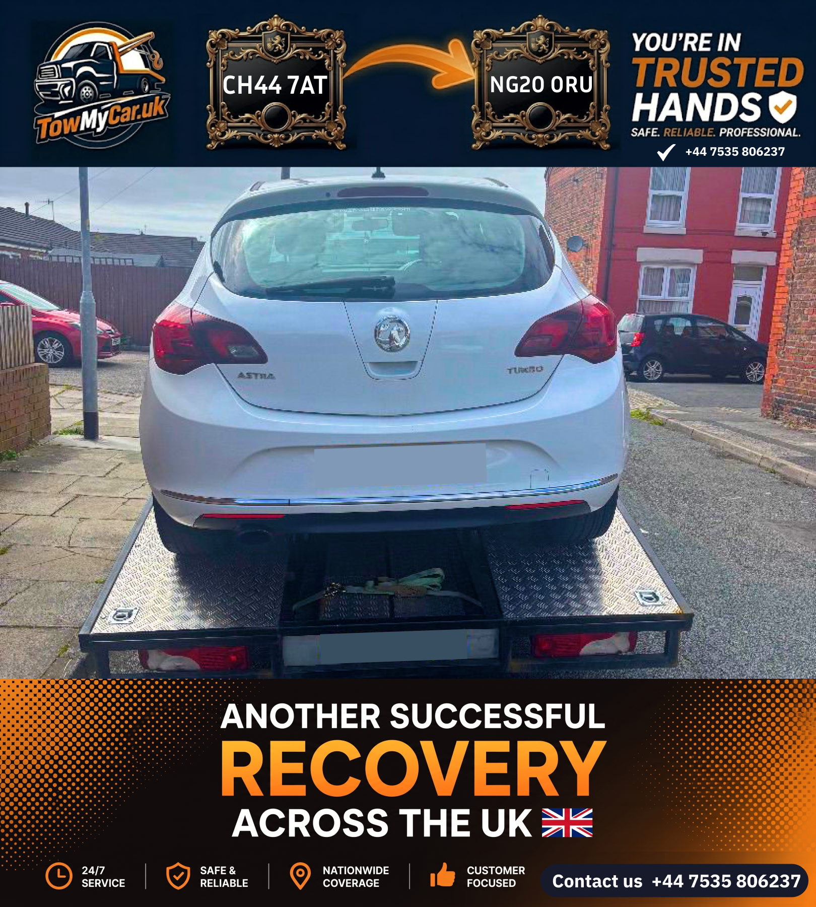 OTHER in Wirral, unparished area → Warsop — TowMyCar UK roadside recovery